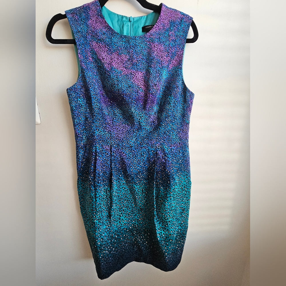 Nanette Lepore 100% Silk Animal Print Sheath Dress